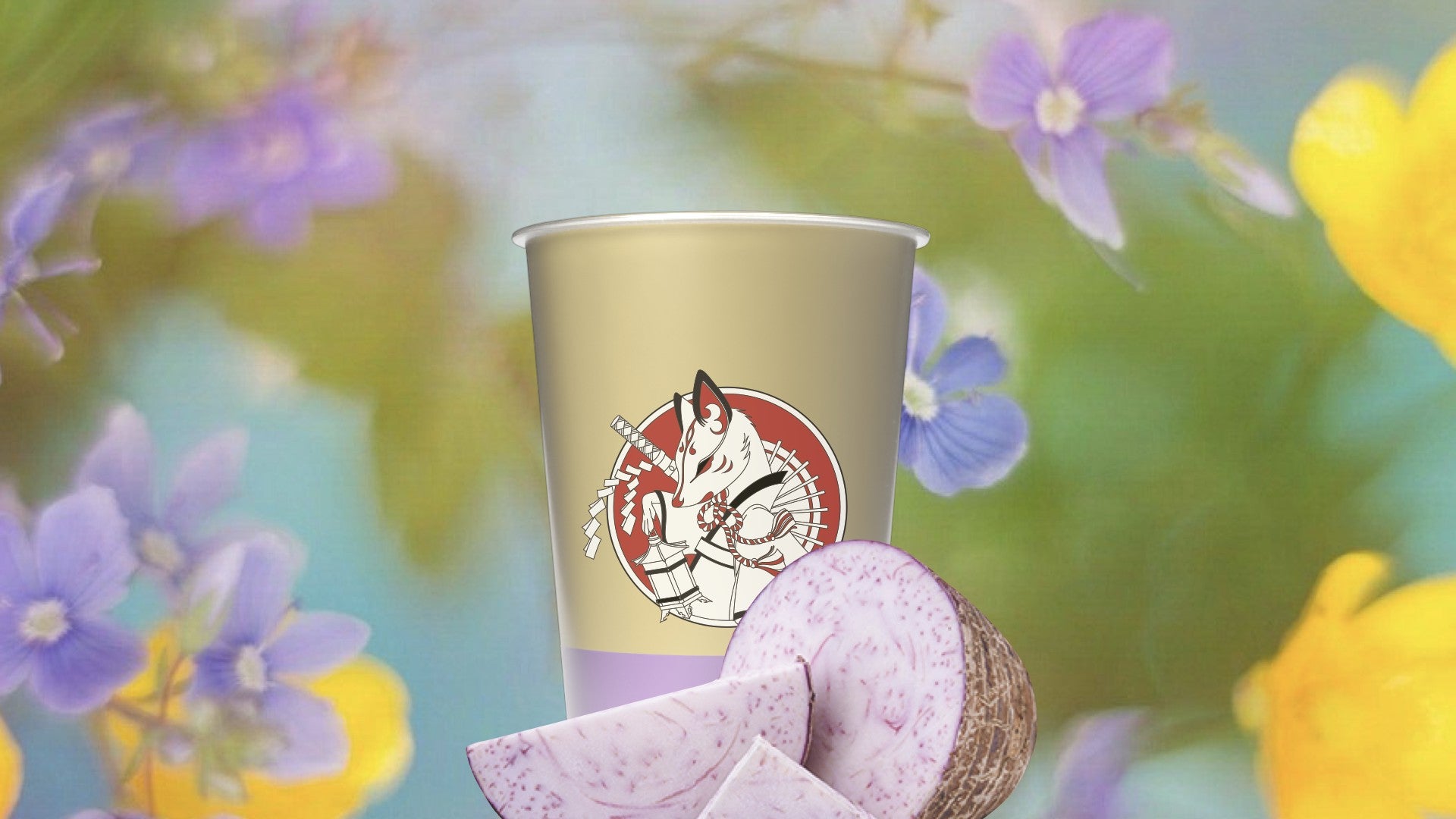 Taro Jasmine Boba Milk Tea +SweetLv.5/Cold/M.Size