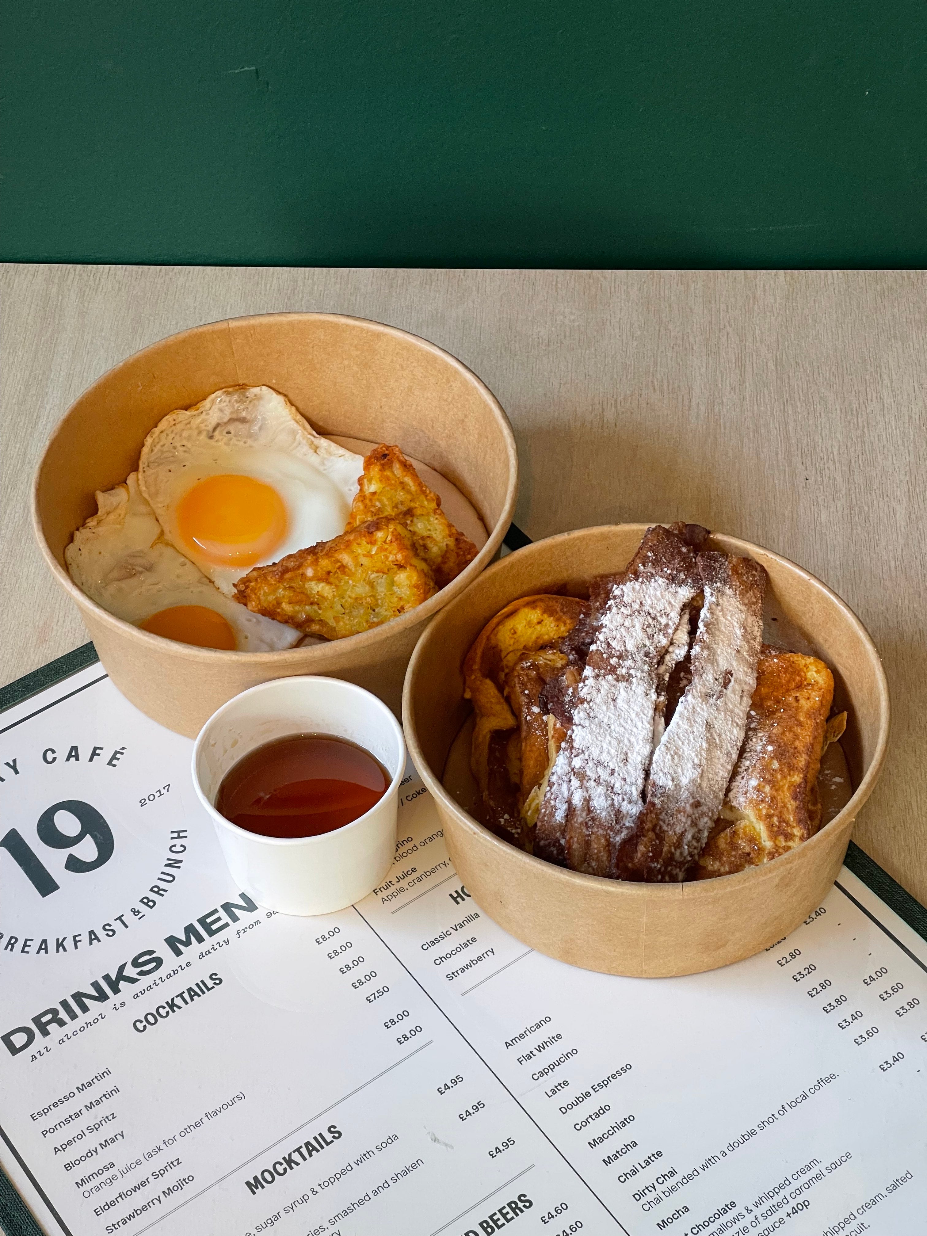 American Breakfast With French Toast