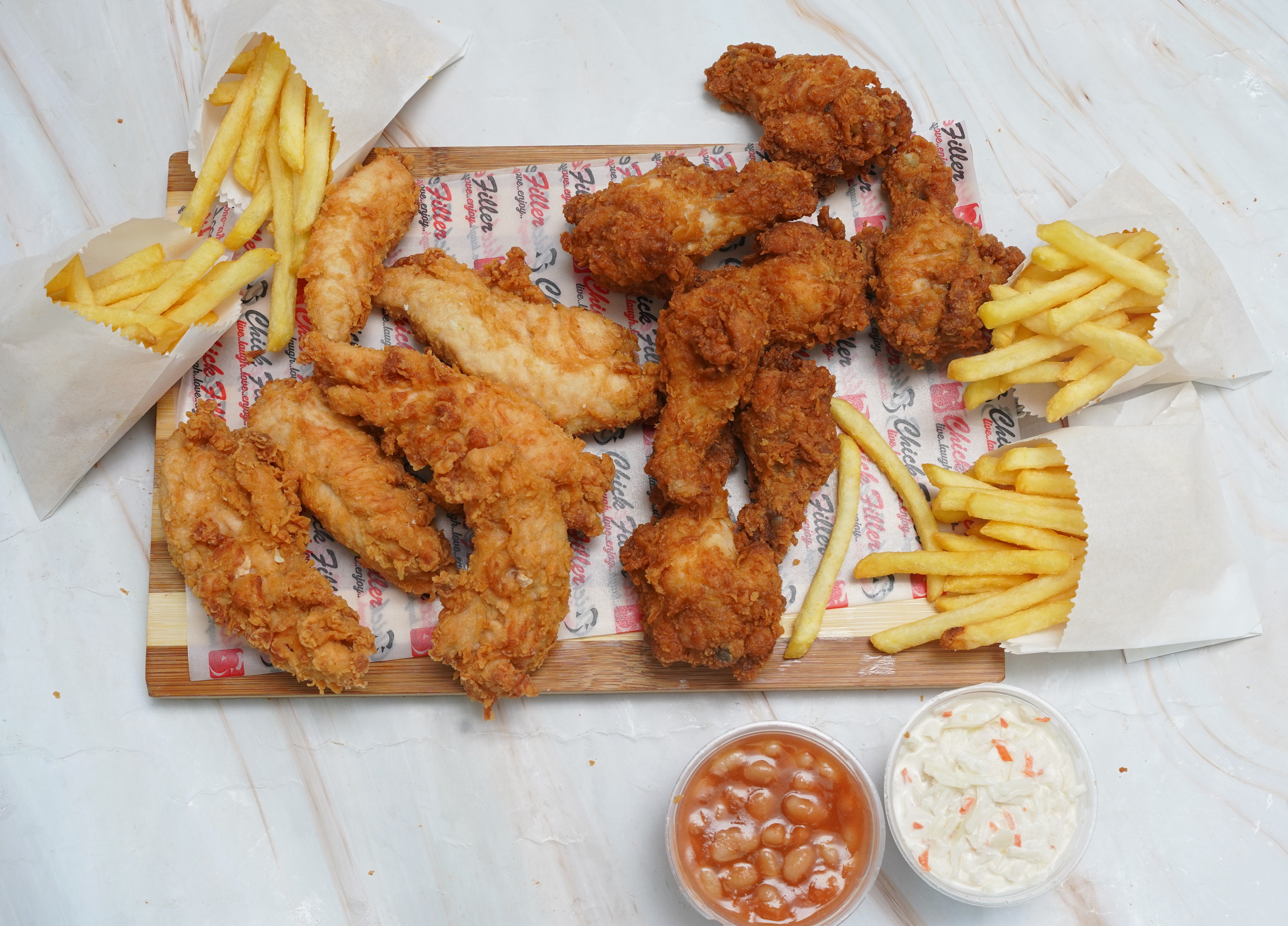 8 Strips and Wings Mix Bucket