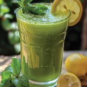 fresh lemon mint juice