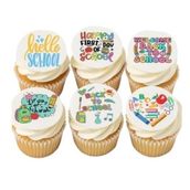 Back To School Printed Cupcakes