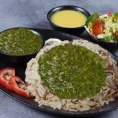 Spinach With Meat And Rice