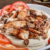 Chicken Shawarma With Hummus