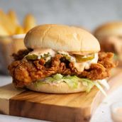 Crunchy Chicken Burger Combo