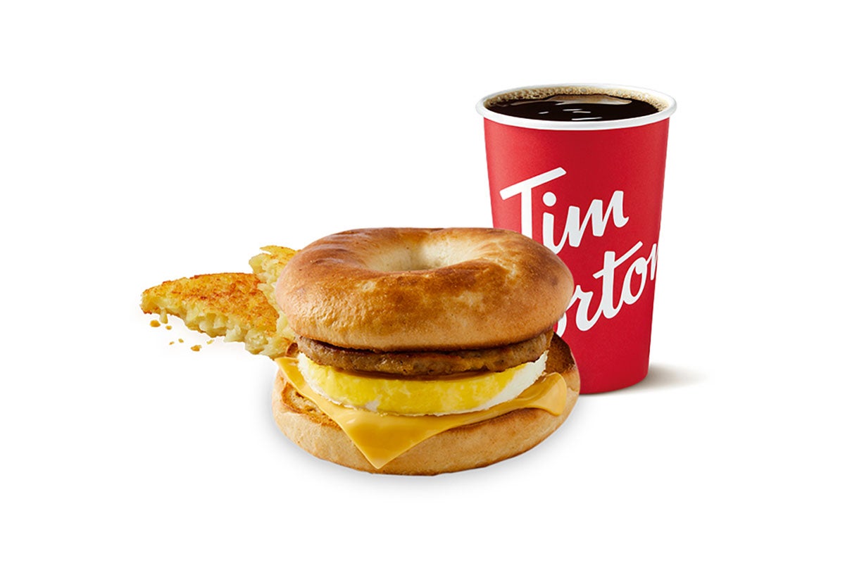Sausage Breakfast Bagel Meal