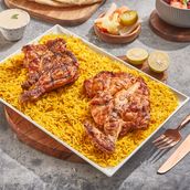 Half Grilled Chicken with Rice