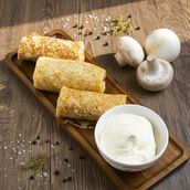 Russian Pancakes with Mushrooms (3 Pieces) (блины С Грибами)