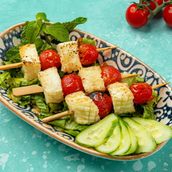 Fried Halloumi With Cherry Tomato