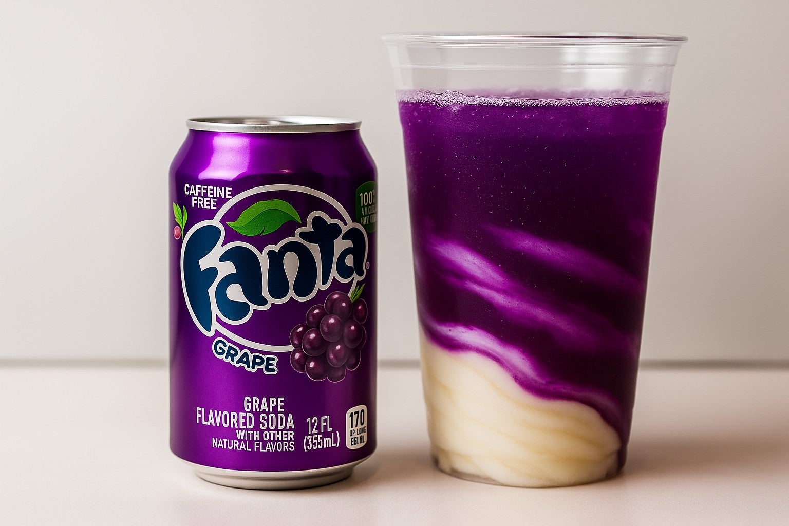 Fanta Grape Soda Float (355ml) USA