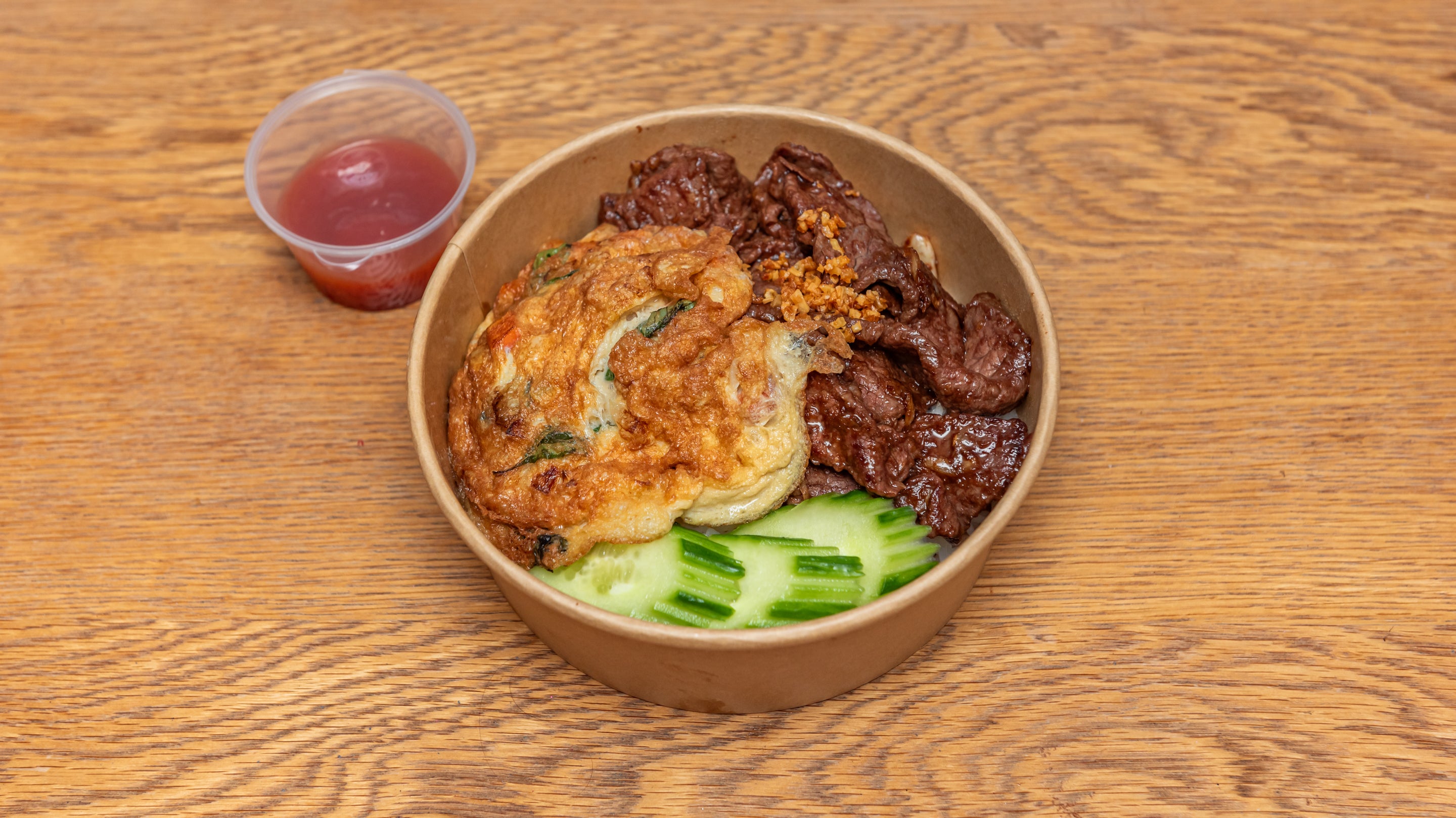 Tod Kratiem - Fried Meat Marinated in Garlic Sauce