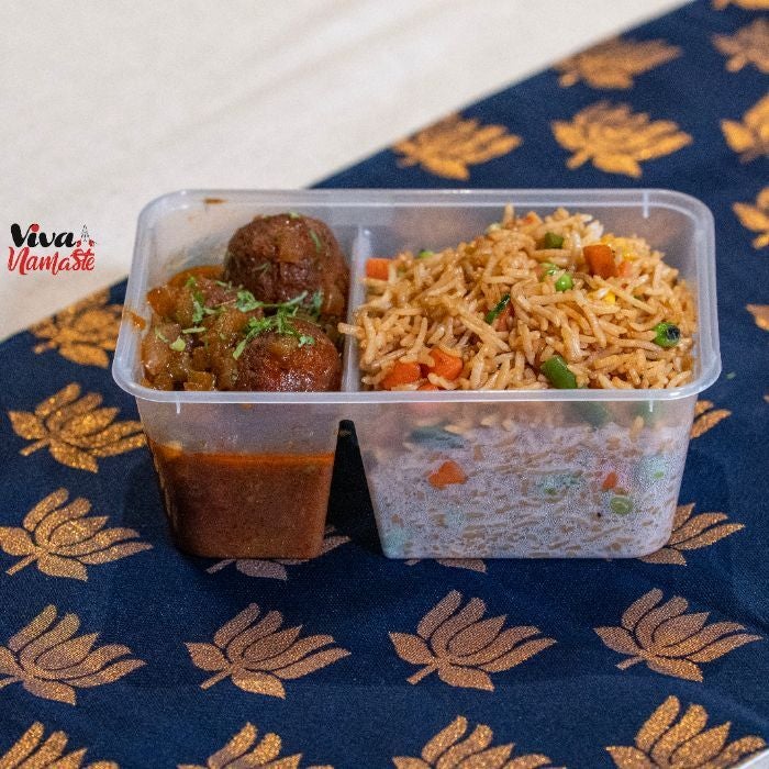 Veg Fried Rice + Chicken Manchurian
