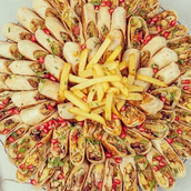 Family Arabic Shawarma Dish