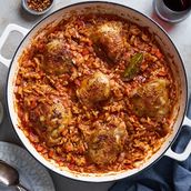 Orzo Pasta (Meat-Chicken) Tagine