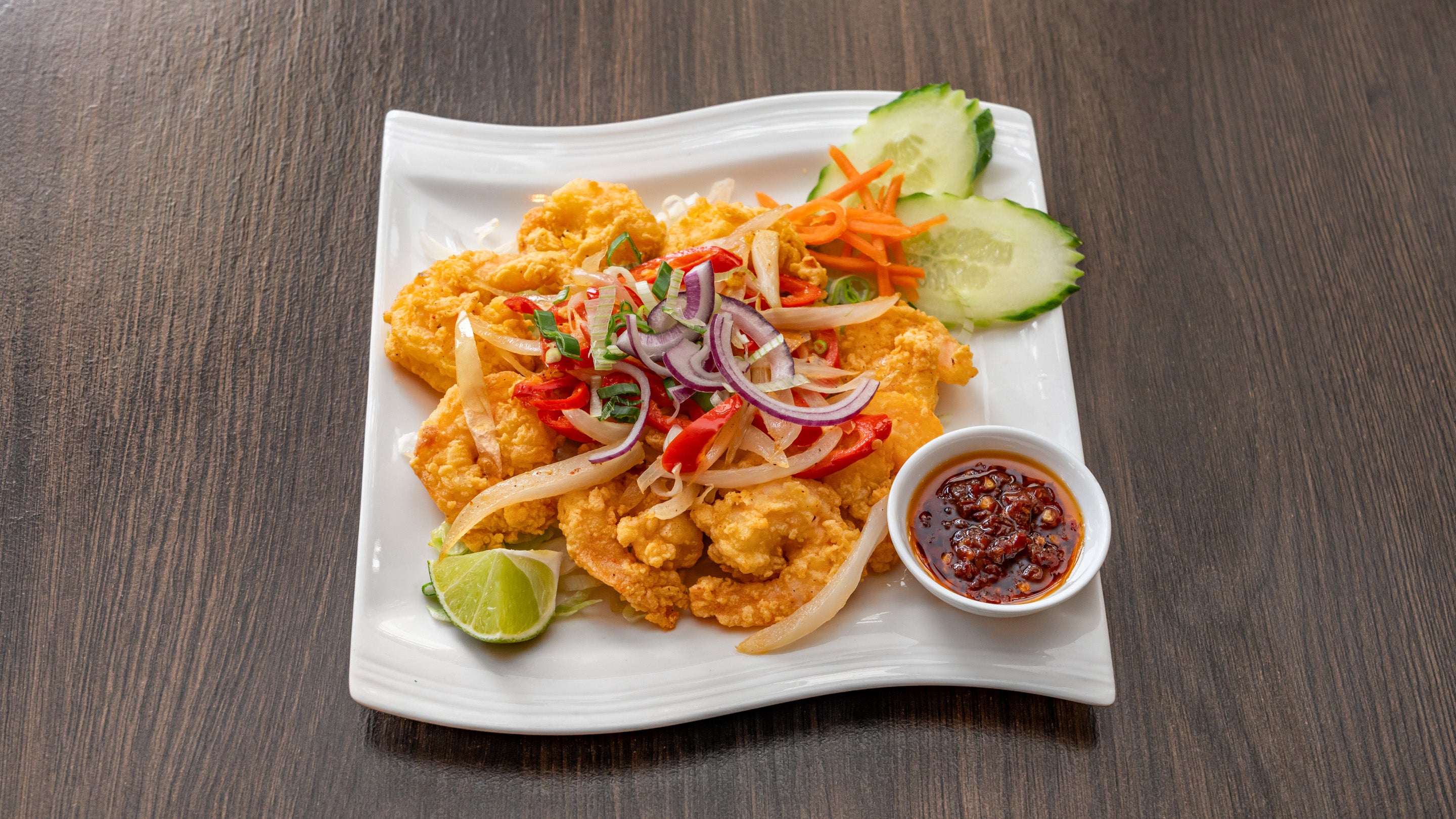 Salt and Pepper Prawn (Tôm Rang muôí) (Gluten Free)