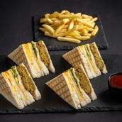Falafel Cheese And Chips Club