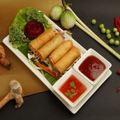 Prawns Spring Rolls.