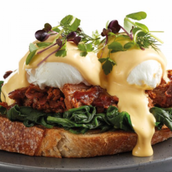 Pulled Beef Eggs Benedict