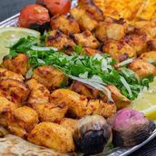Shish Tawook grills plate for two people