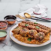 Mixed Grill With Afghani Pulao