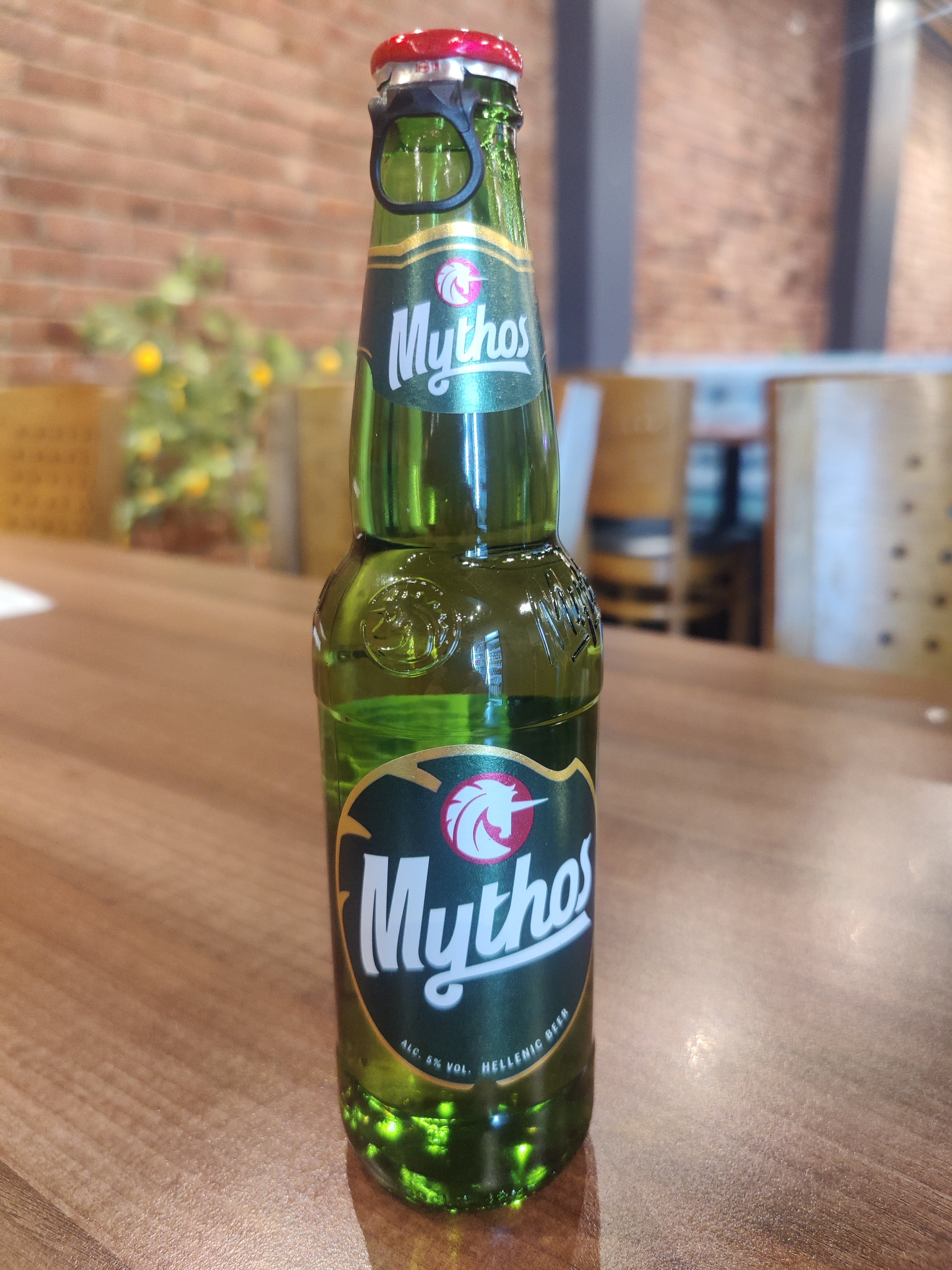 Greek beer Mythos bottle 330ml