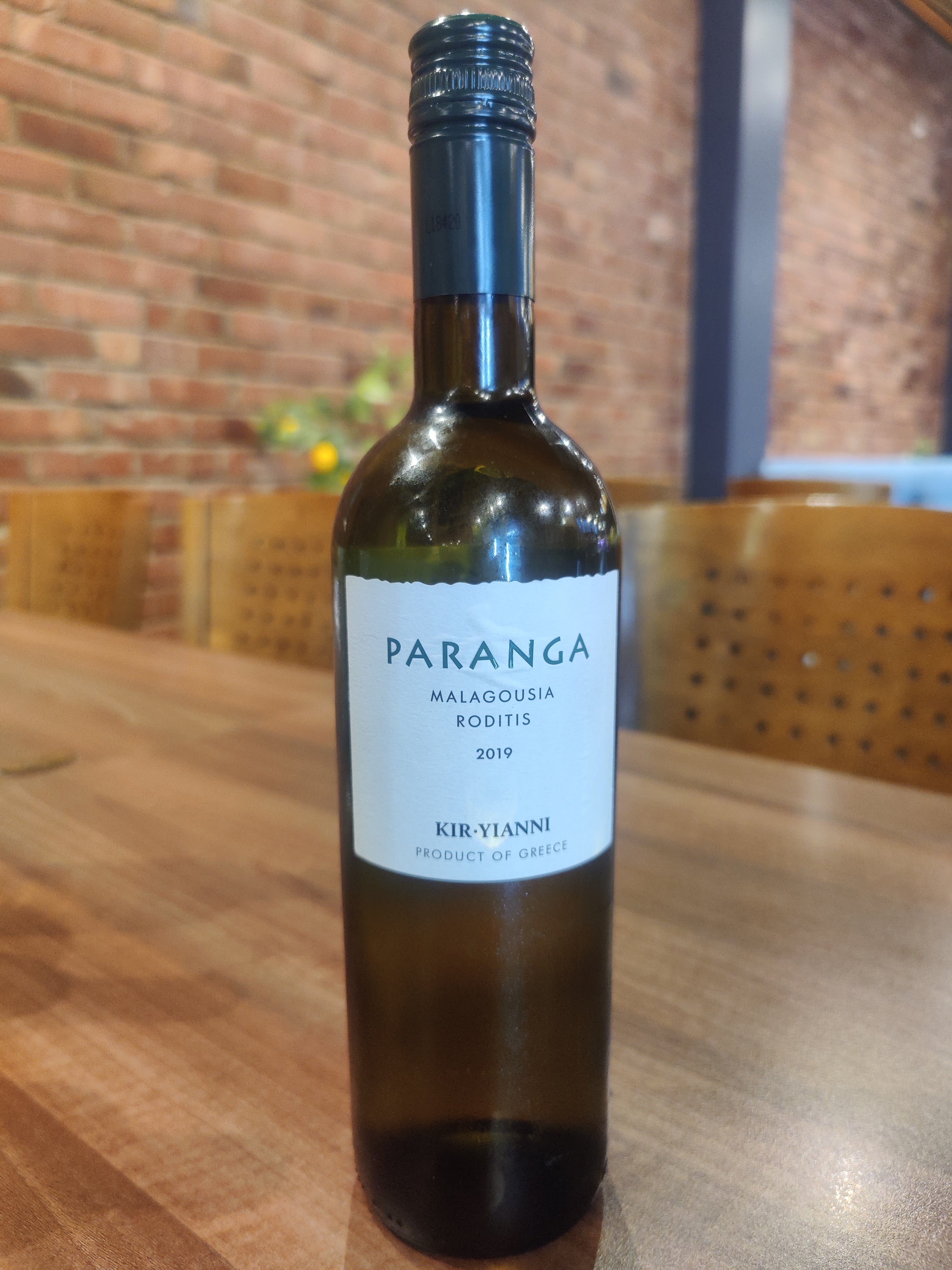 Paranga Malagousia Roditis White wine bottle 750ml
