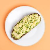 Scrambled Eggs on Avo Toast