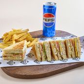 cheese club sandwich meal