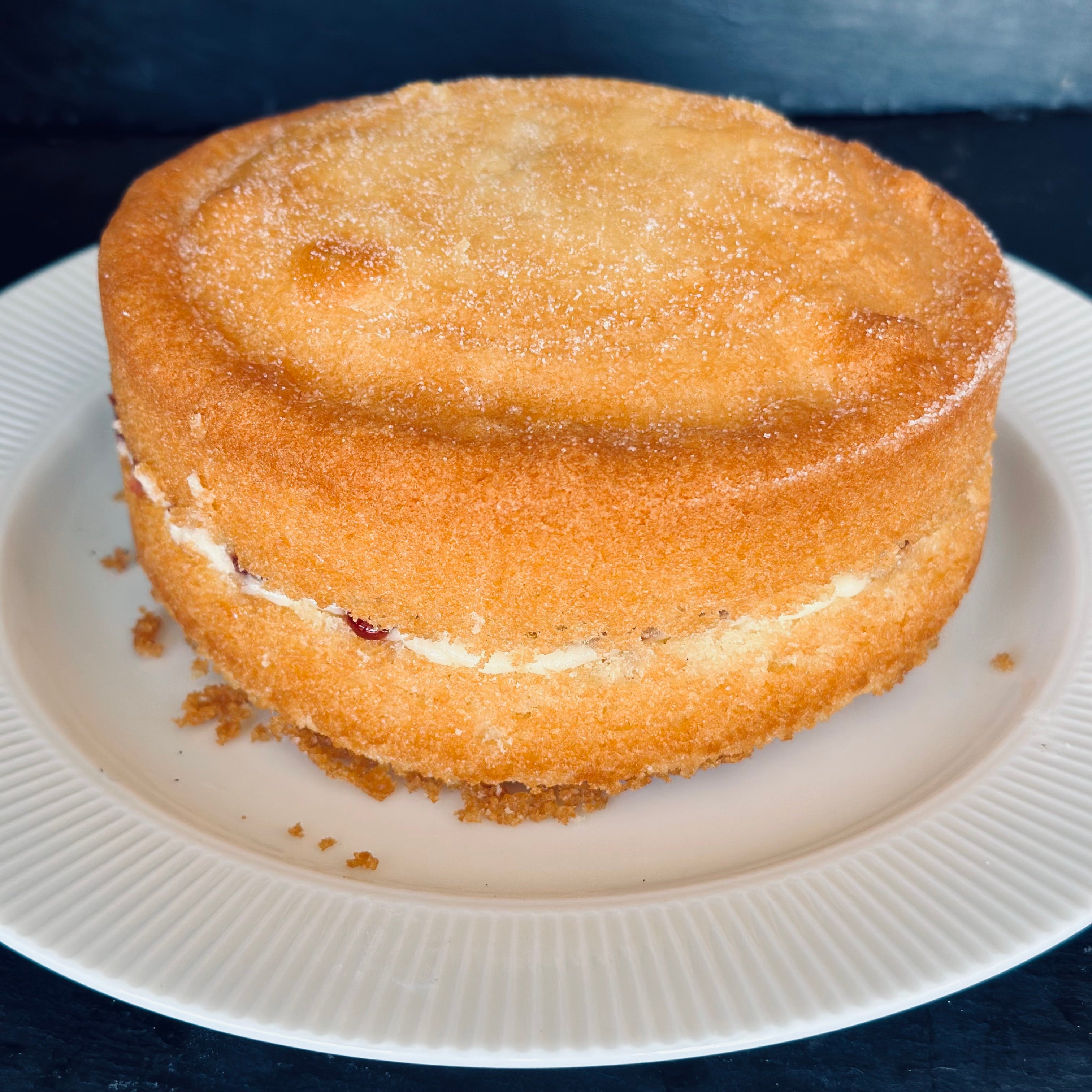 Fluffy Hand Finished Oven Baked Victoria Sponge Cake