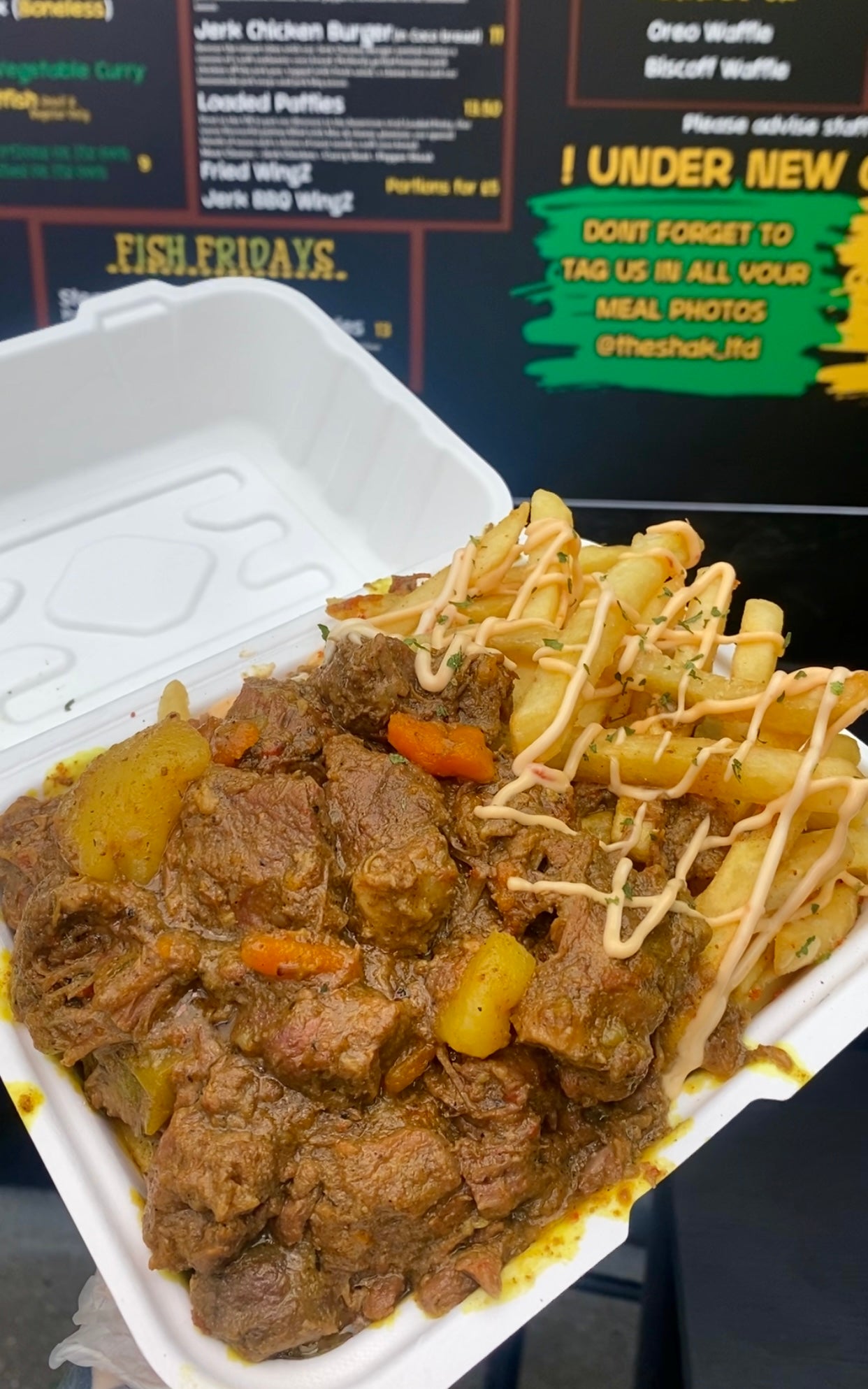Curry Goat & Chips