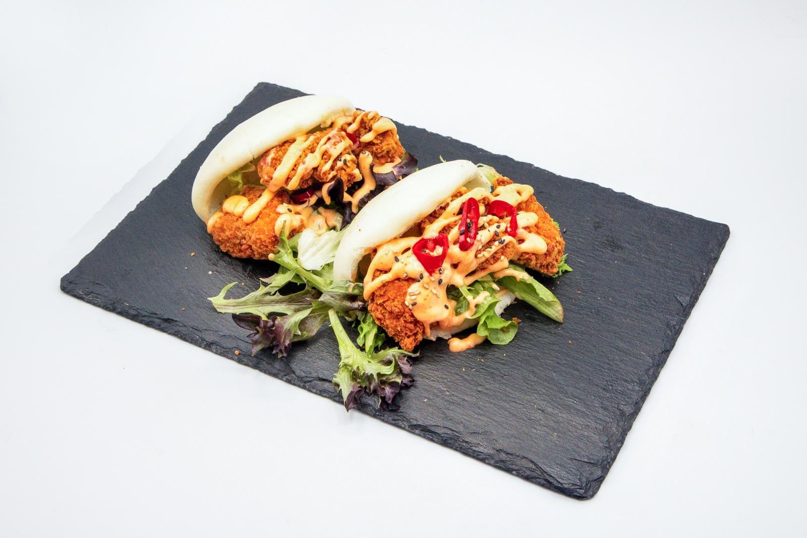 • Chicken Karaage bao buns