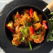 Schezwan Spiced Chilly Chicken