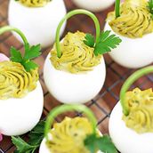 Spicy Boiled Egg With Onion N Avocado