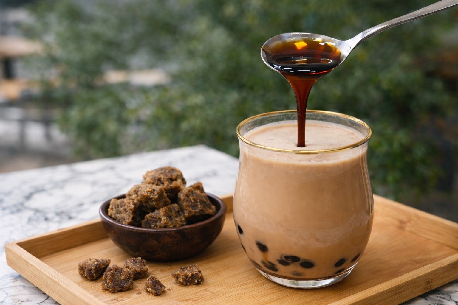 Brown Sugar Nilgiris Milk Tea with Pearls (Large) 尼爾吉爾莊園黑糖珍珠奶茶