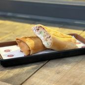 Teriyaki Salmon Crepe Wrap