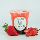 Fresh Strawberry Bubble Juice