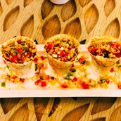 Roasted Masala Pappad Cones
