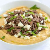 Meat with Hummus