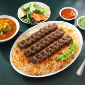 Mutton Kabab With Rice