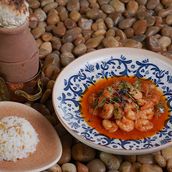 Testi Shrimp in Tomato Sauce -Clay Pot