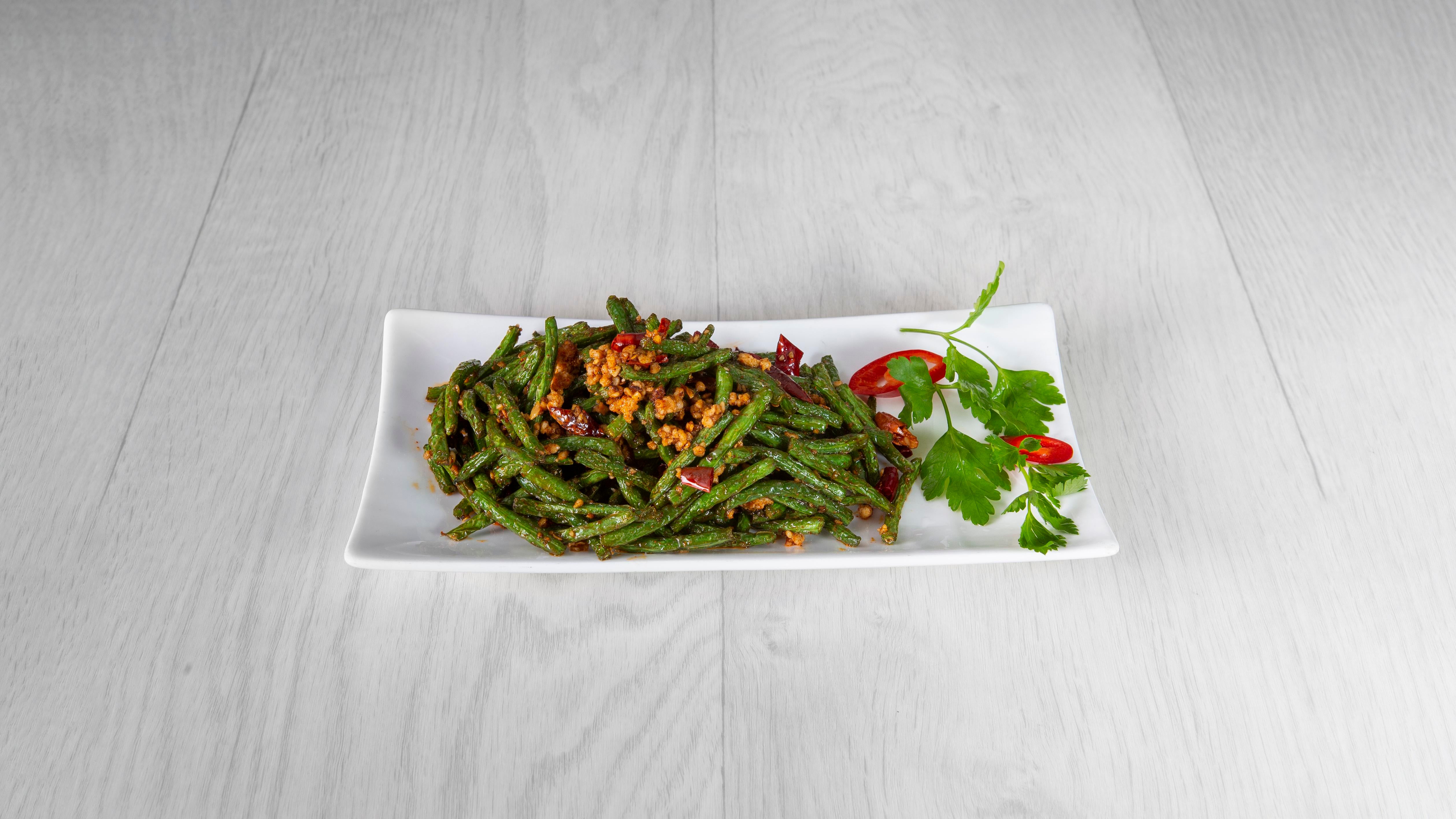 Spicy Dry Fried Green Beans  干煸四季豆 #118