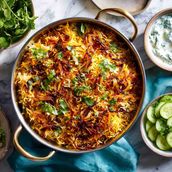 Spl Hyderabadi Veg Biryani (1 Portion)
