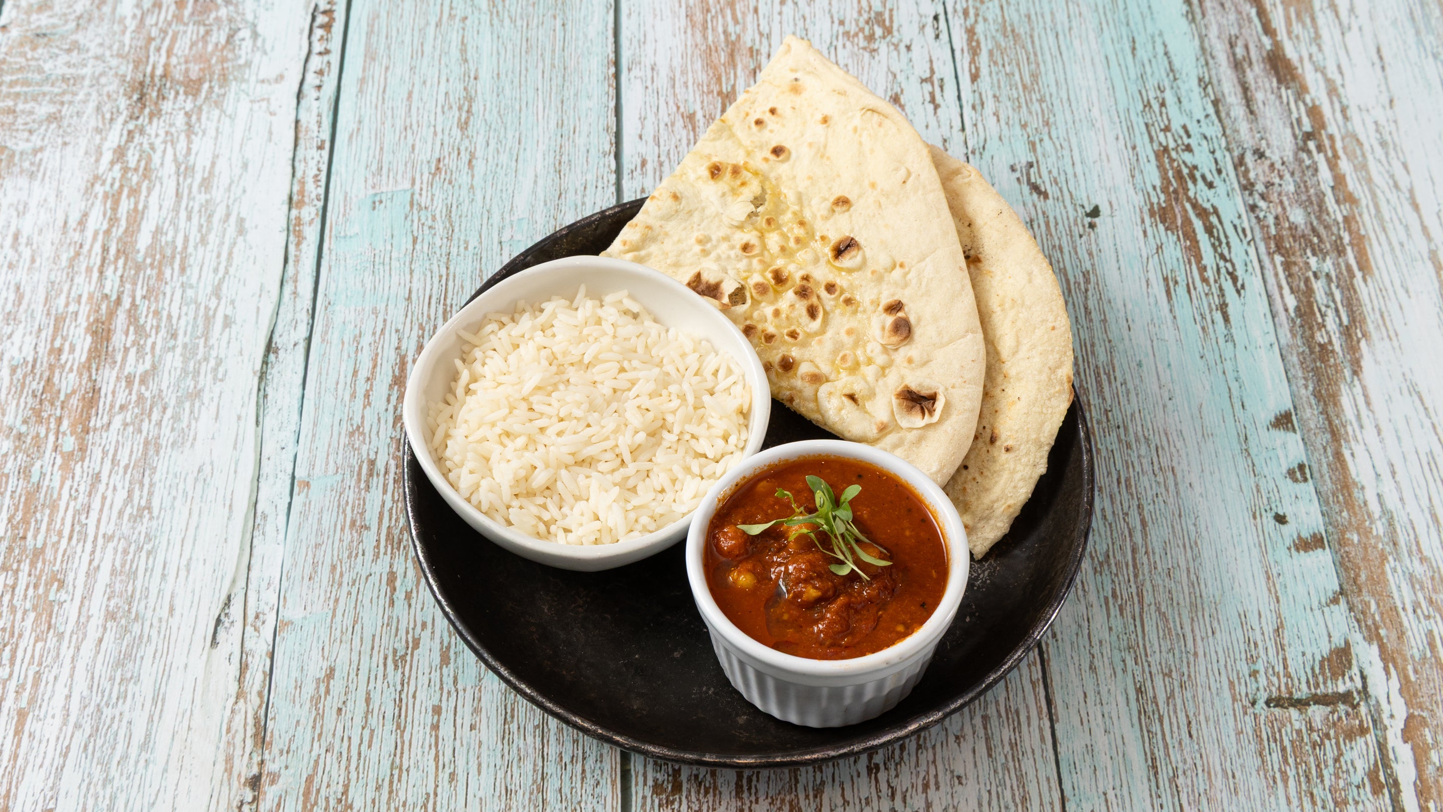 Chickpeas Masala & Rice