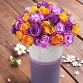 Artificial Flowers In Vase 1807