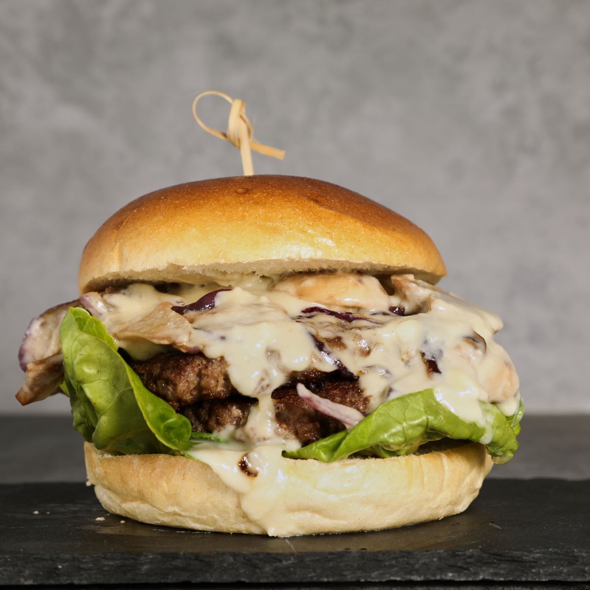Mushroom & Stilton Burger