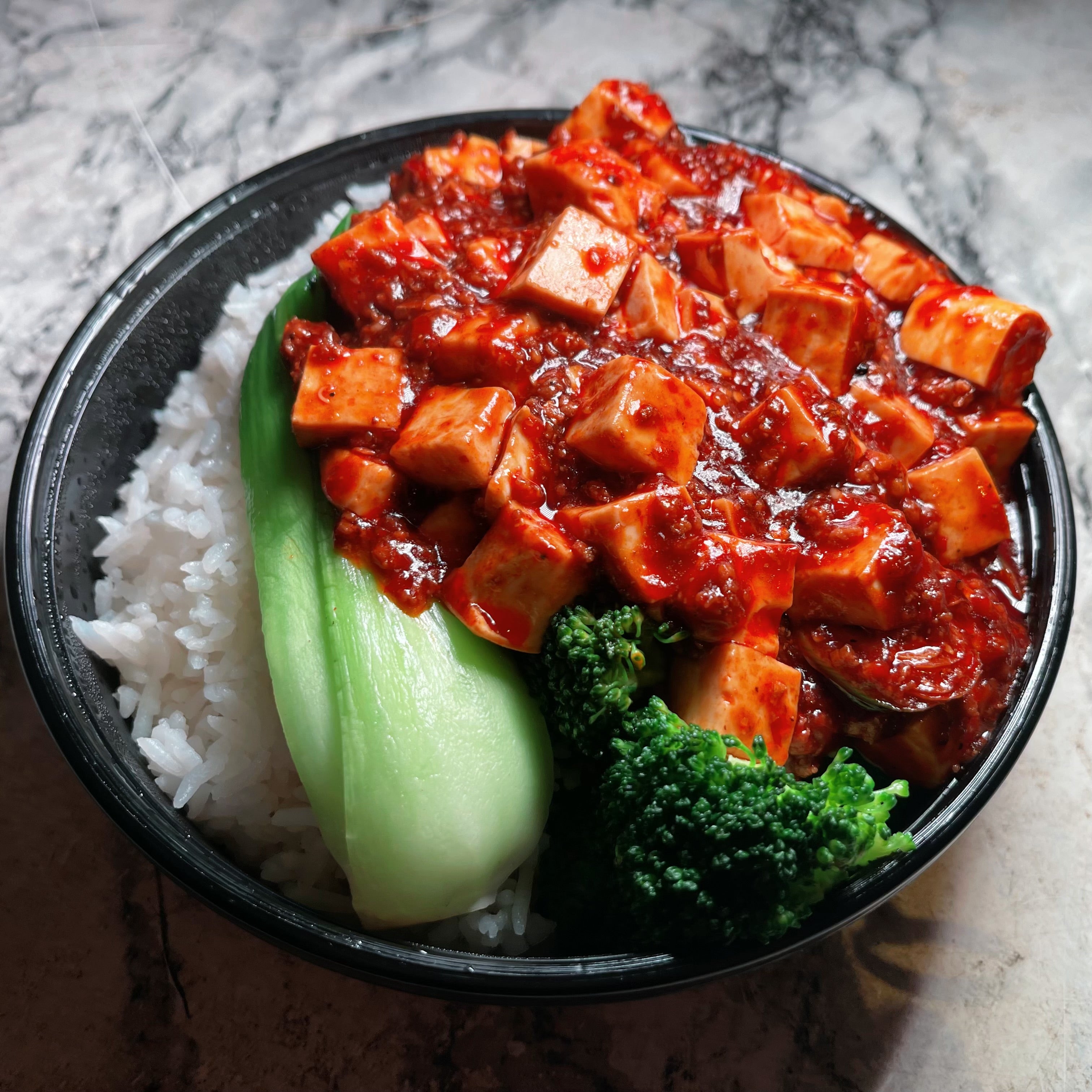 Ma Po Tofu with Minced Pork on Rice 麻婆豆腐肉沫饭