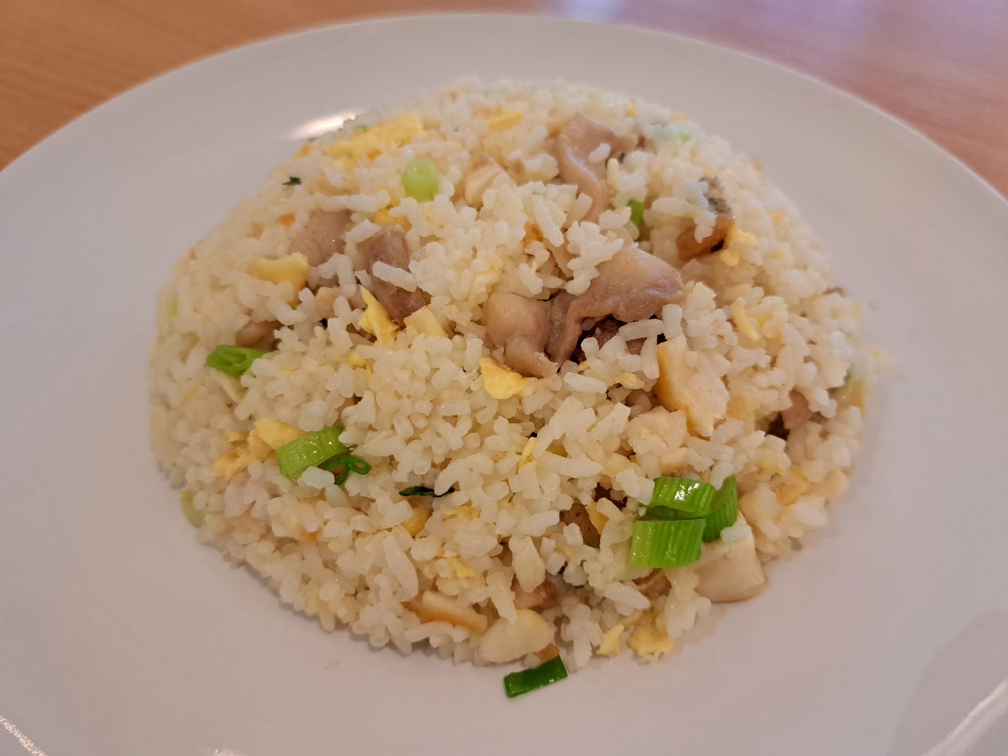 Chicken Fried Rice with Salted Cod Fish