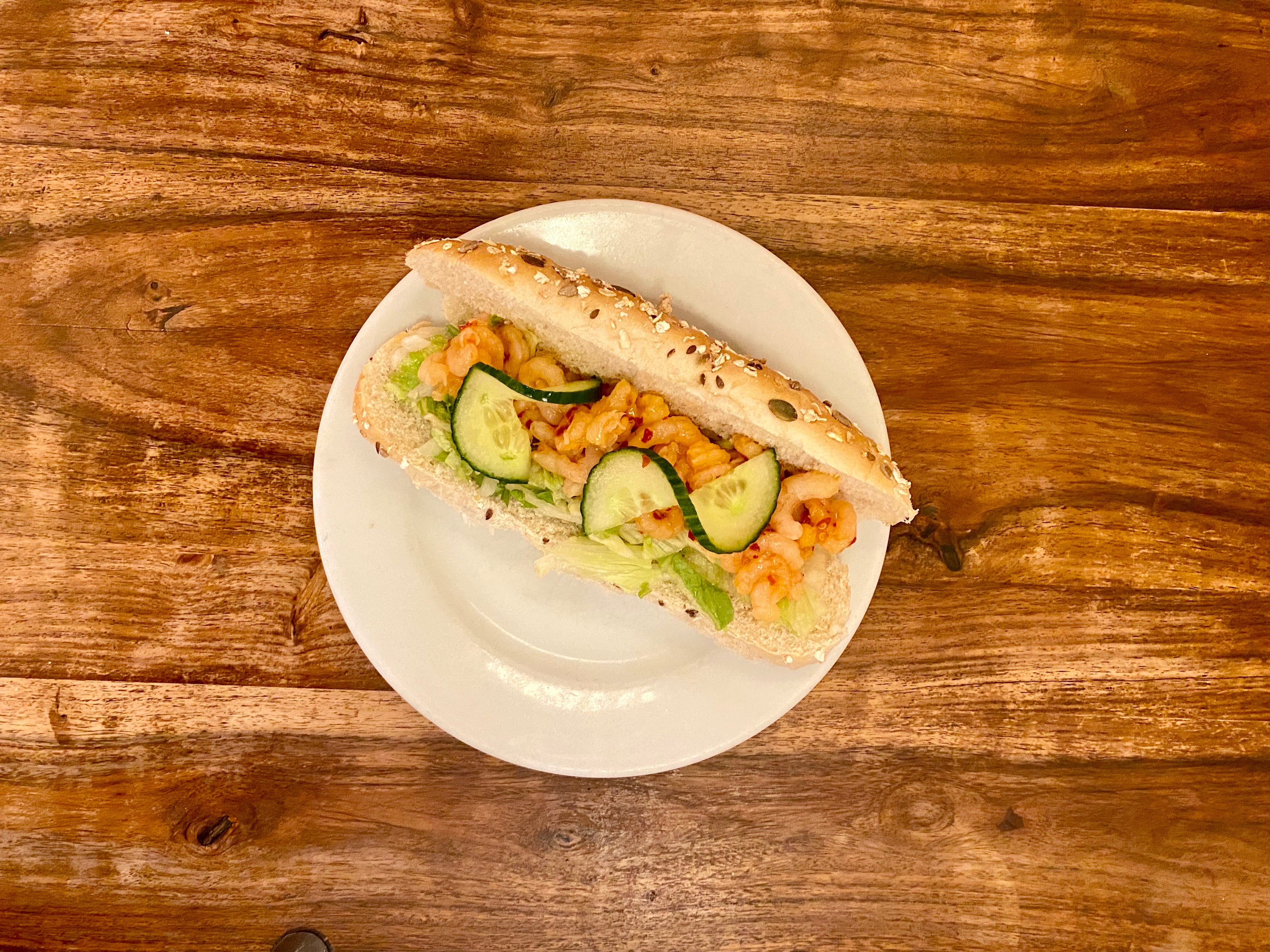 Sweet Chilli Prawn Sandwich
