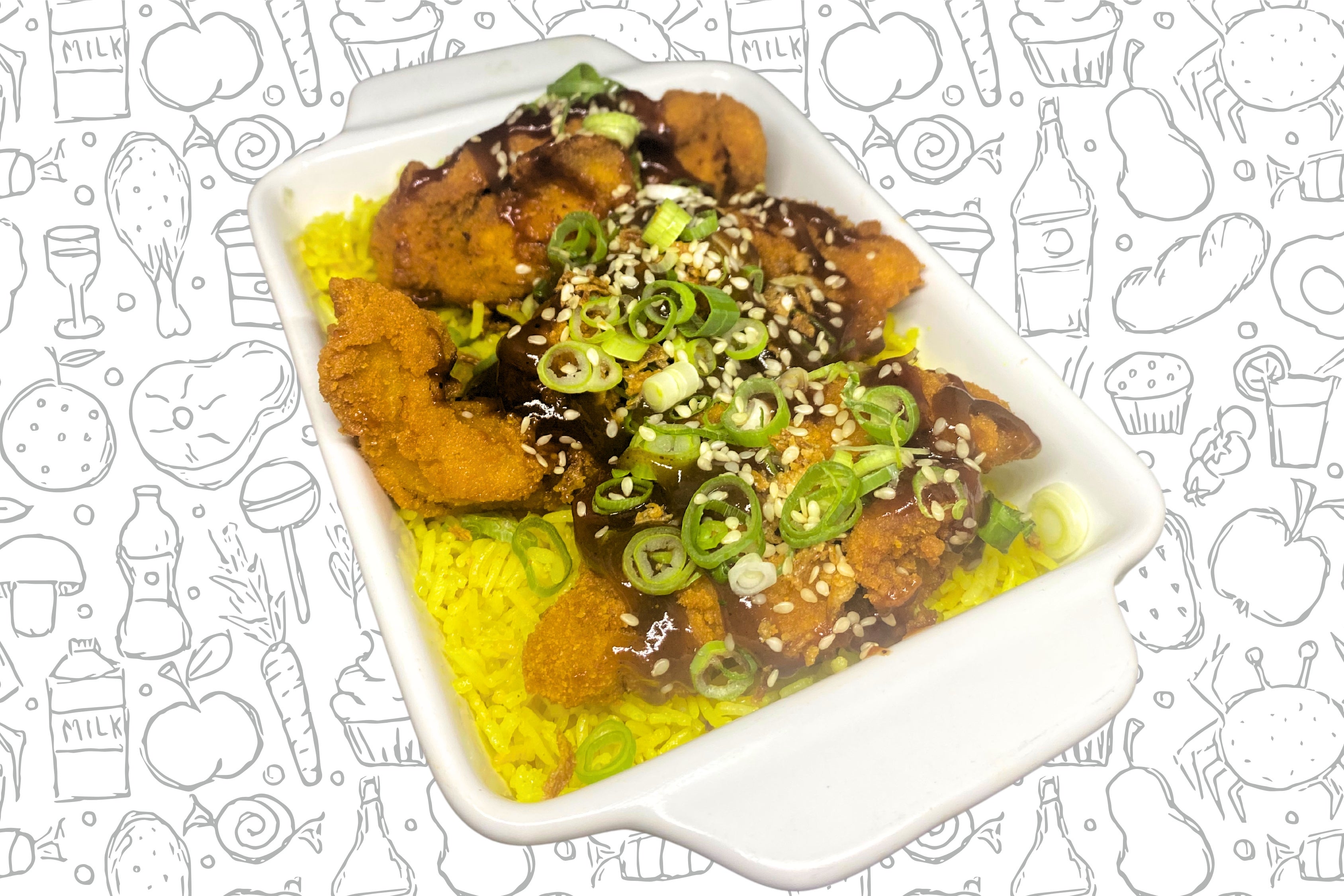 Savoury  Rice with Korean BBQ Tenders