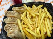 Medium chicken shawarma meal