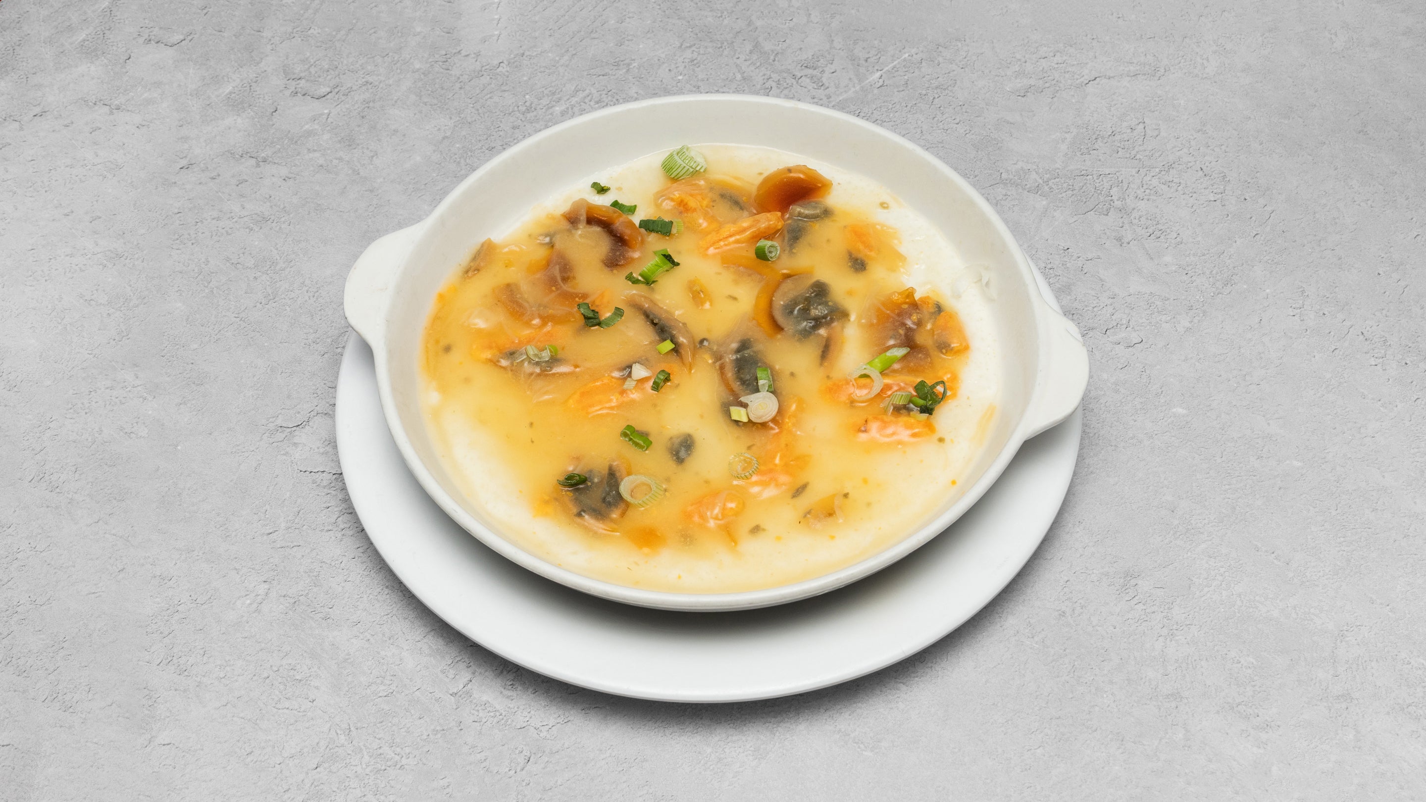 Steamed Three Kinds of Egg with Dried Scallop 瑤柱蒸三皇蛋